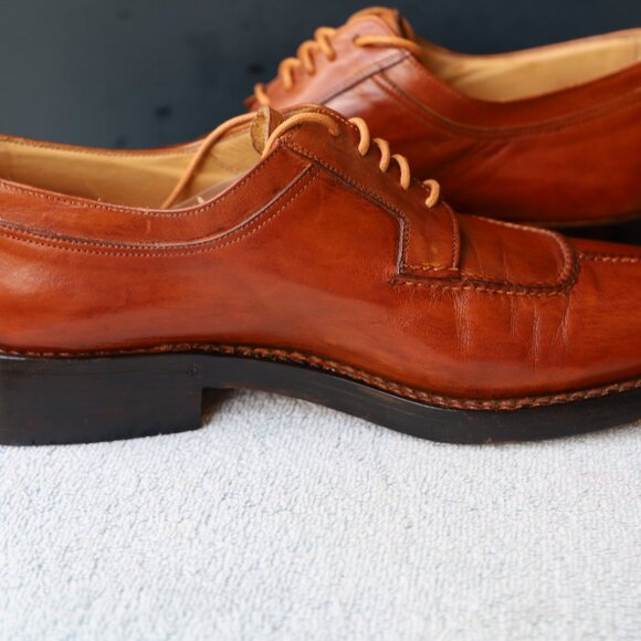 Lidfort for Barneys New York 9.5-US Brown Split Toe Norvegese Oxfords - Picture 11 of 16